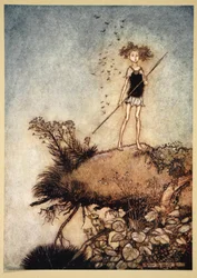 Un garde solitaire, illustration de 